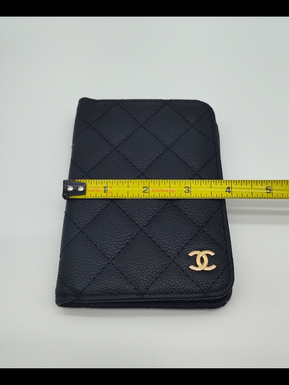CHANEL Makeup Promotional Passport Holder Black Quilted Travel Wallet Italy NWT - Picture 7 of 8